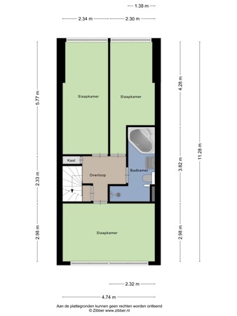 Floorplan - Kleine Beemd 75, 5283 LR Boxtel